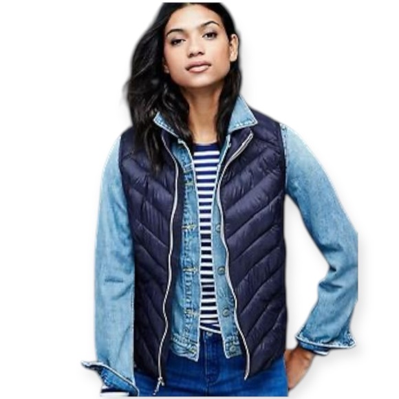 GAP Navy Blue Primaloft Puffer Elastic Vest size Small - Picture 12 of 12